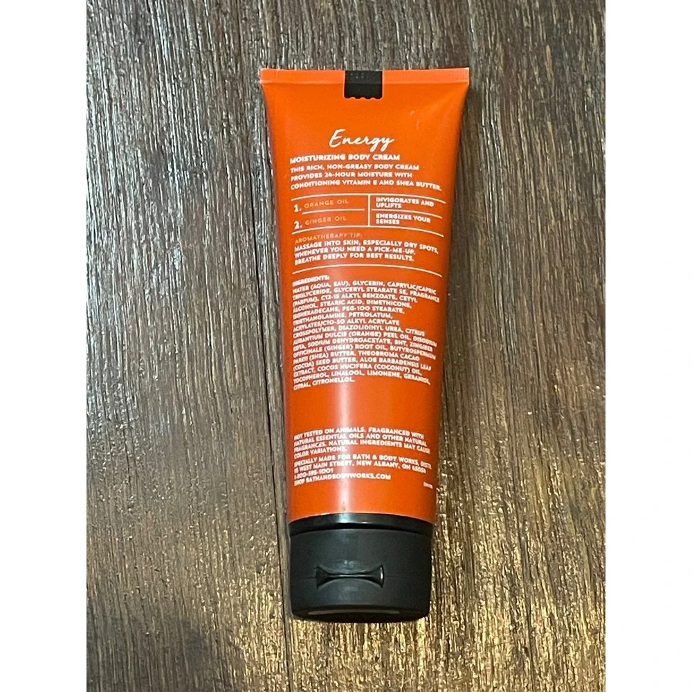 Bath & Body Works Aromatherapy Energy Orange Ginger Body Cream 8oz 226g New